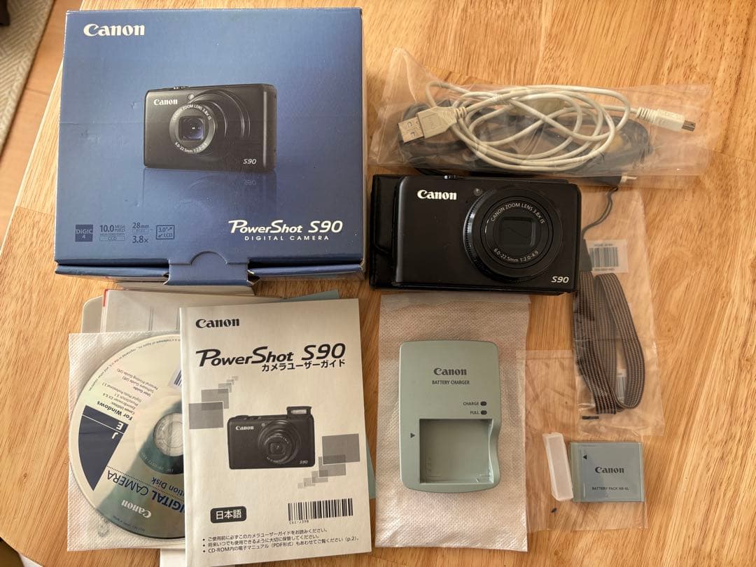 Canon PowerShot S90 デジタルカメラ 純正ケース付き動作確認済