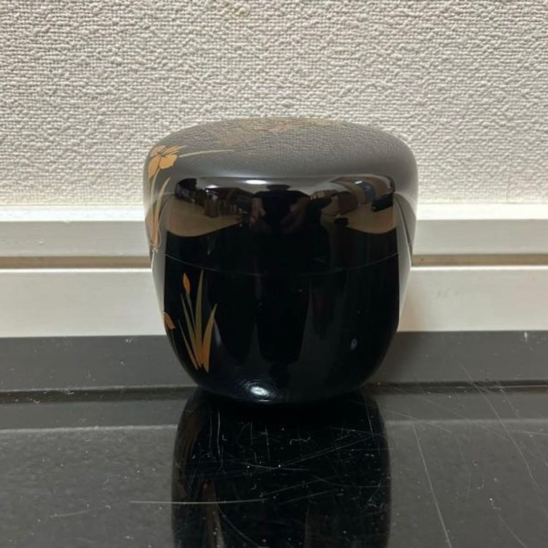 八ツ橋蒔絵大棗　茶道具懐石鵬雲斎坐忘斎淡々斎即中斎棗水指茶杓水屋茶碗釜而妙斎