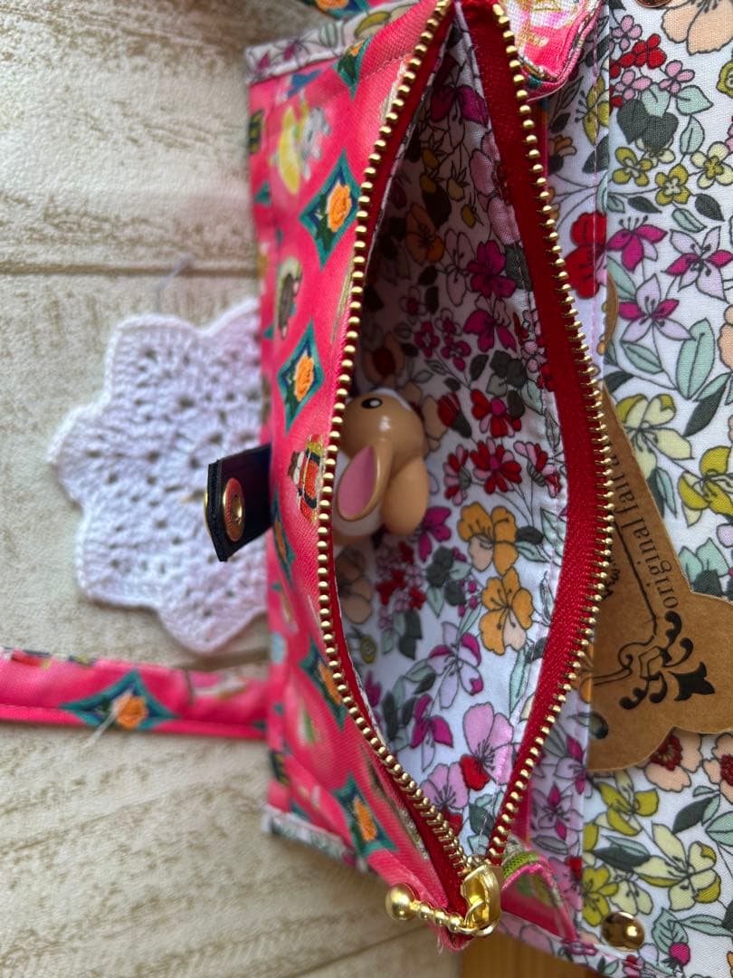 ぽんこ♡22ファブリック yukiemon バッグ長財布