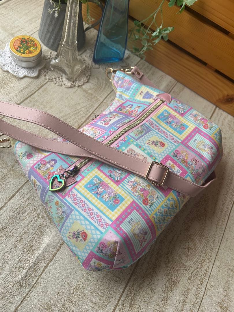 ぽんこ♡22ファブリック yukiemon バッグ長財布