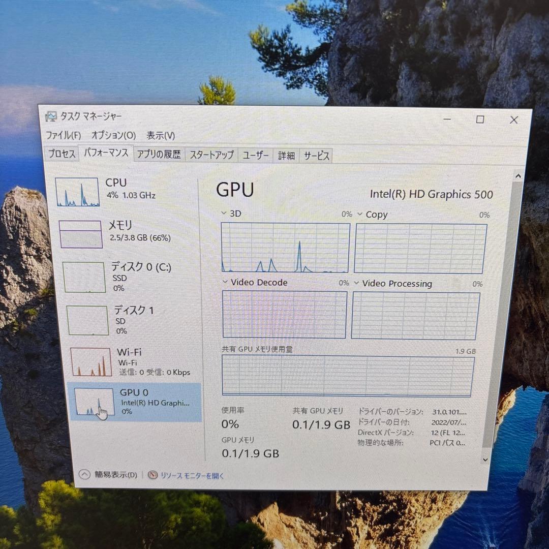 LIVA Z ミニPC Celeron(R) N3450 メモリ4GB
