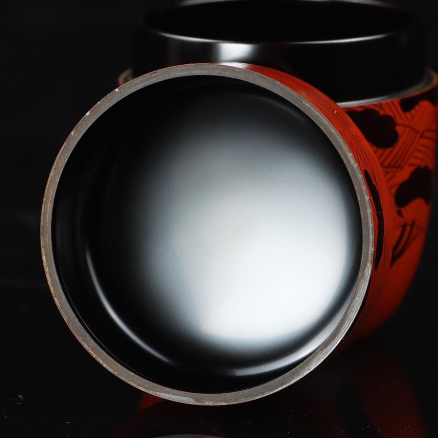Y2975-2 茶道具 岡本陽斎 玄々斎好 あけぼの棗 共箱　　さ