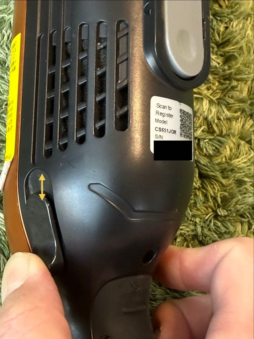 Shark EVOPOWER オレンジ スティッククリーナー本体 フィルター付き