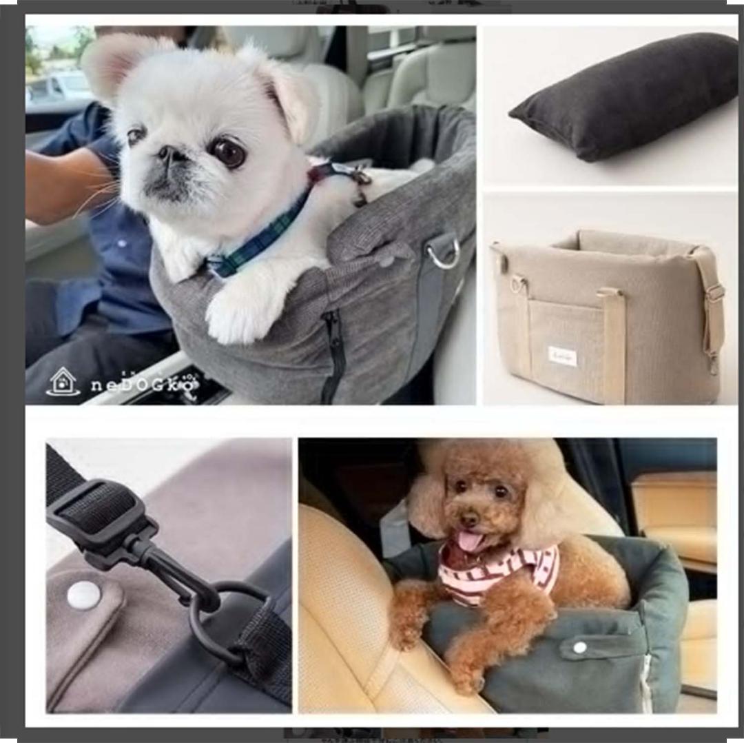 車助手席および後部座席用ペットベッド 小型犬 中型犬 猫用 マット