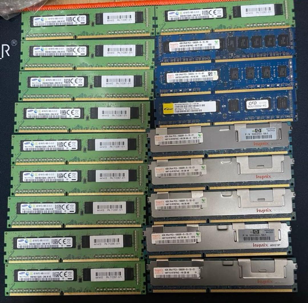 DDR3 ECCメモリーセット 合計242gb