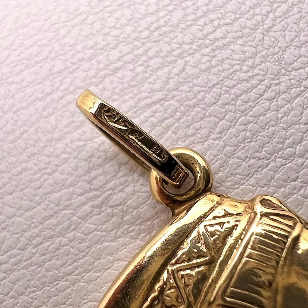K18 750 ペンダント　トップ　中空　ネフェルティテ　2.75 g