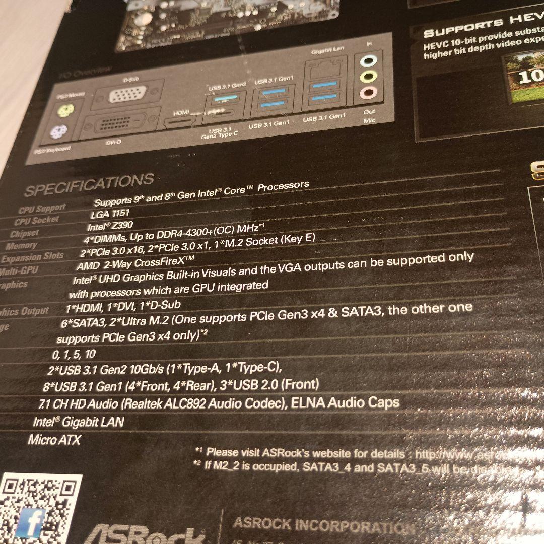 マザーボード ASRock Z390M Pro4 LGA 1151