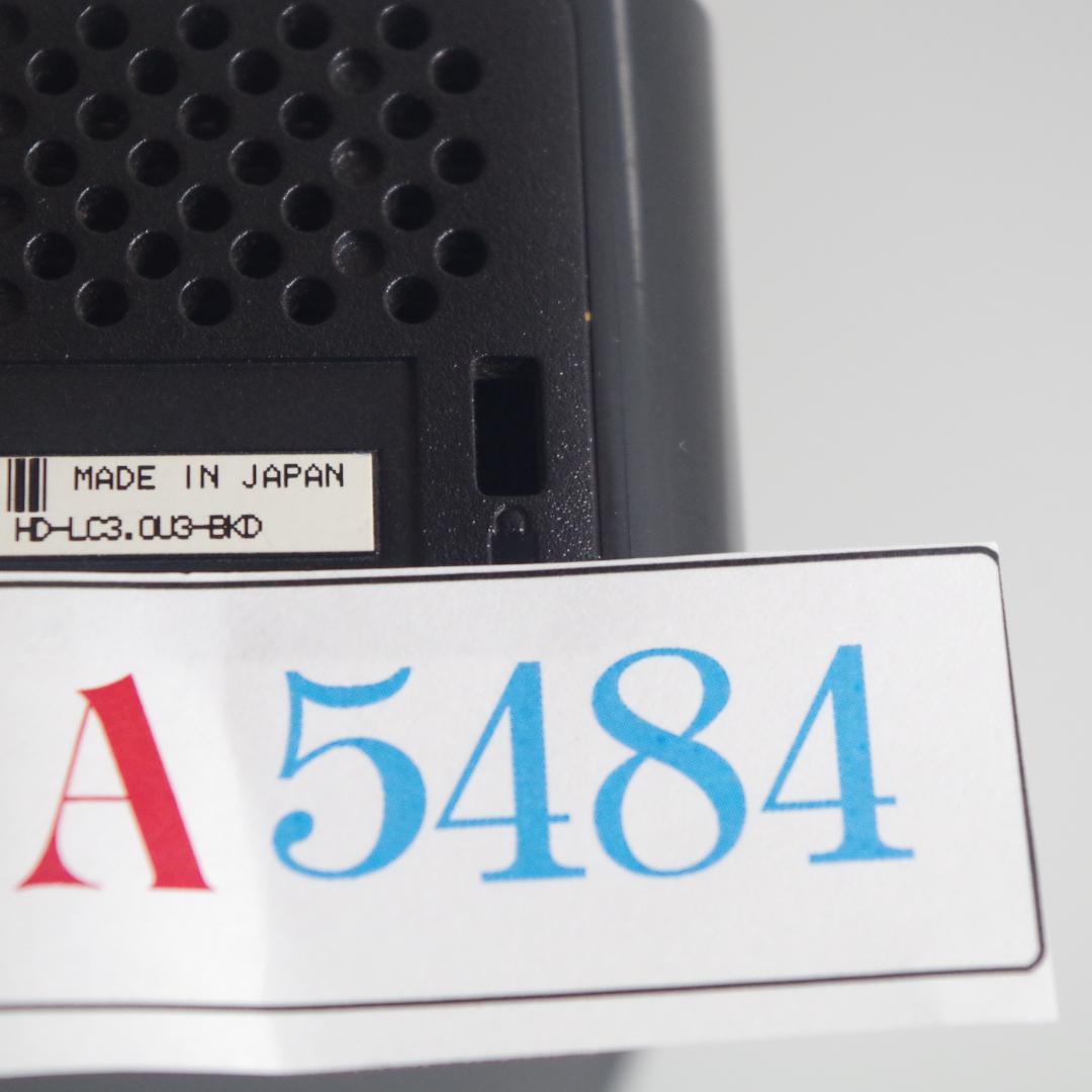 A5484 バッファロー 外付けHDD 3TB HD-LC3.0U3-BKD
