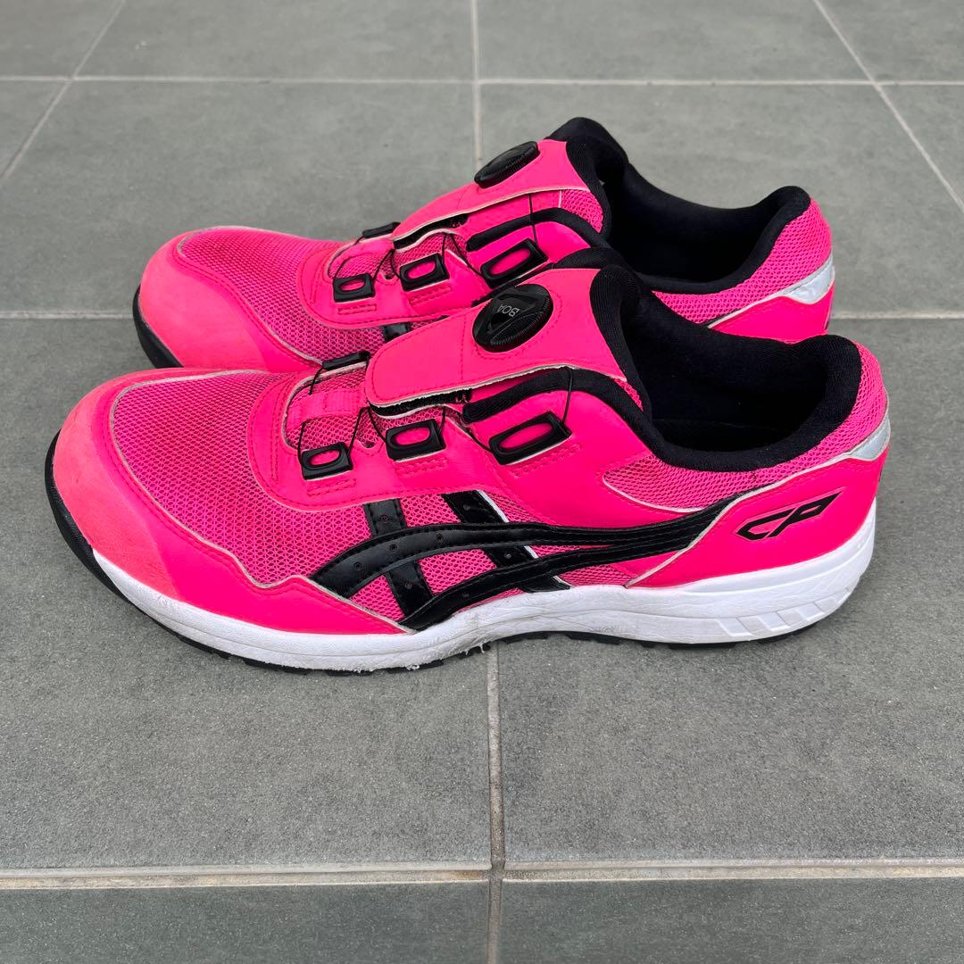 【限定色】ASICS ピンク 安全靴 BOAシステム