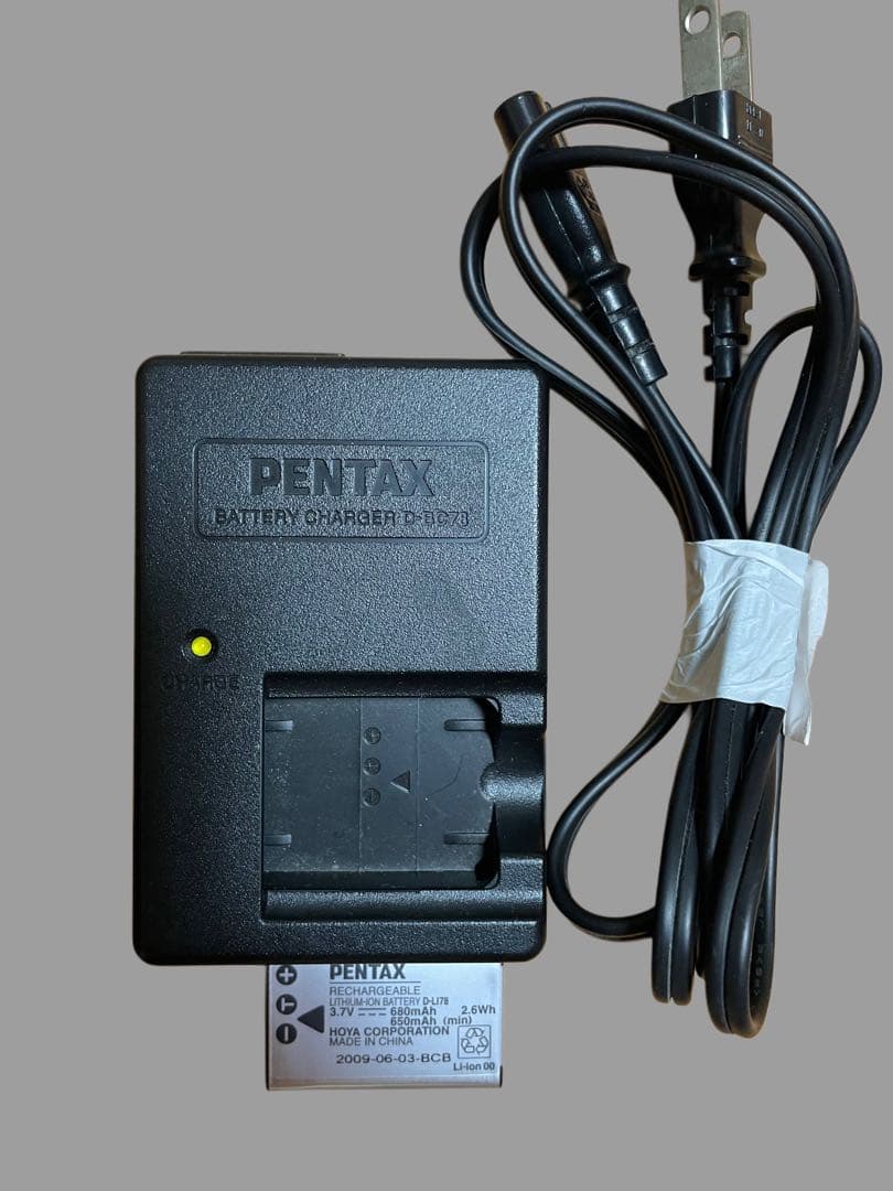 【中古美品】PENTAX Optio W80 コンパクトデジタルカメラ　レッド