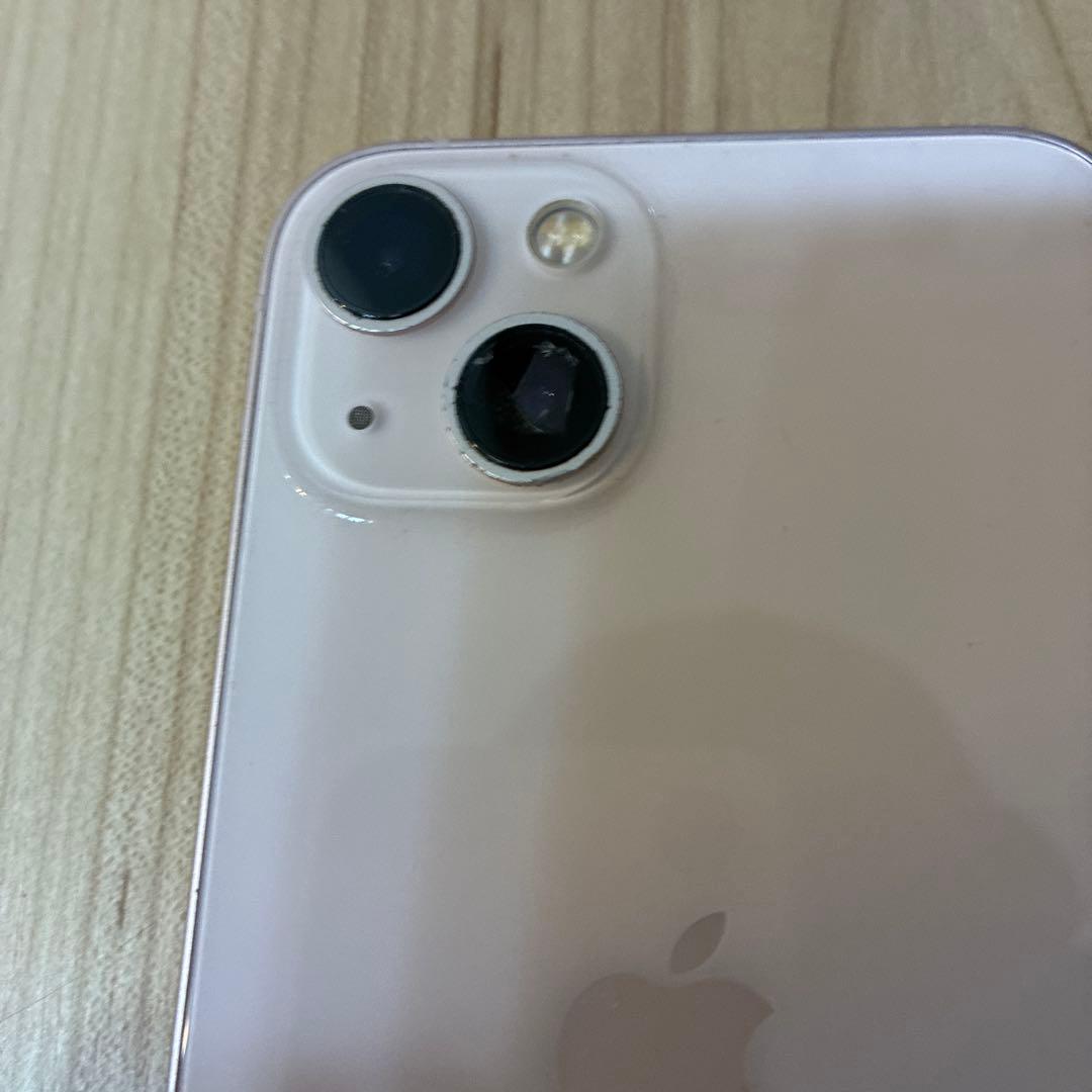 iPhone 13 本体 128GB ピンク カメラ割れあり バッテリー99%