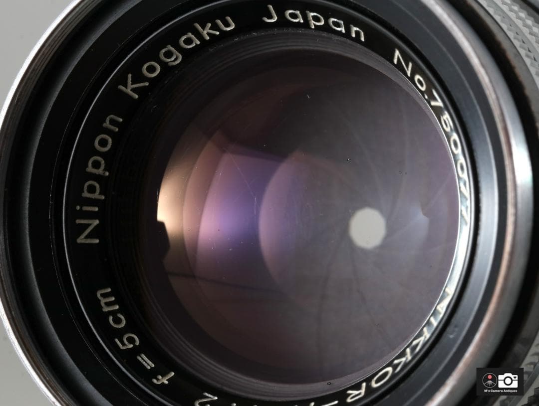 実用良品Nikkor H 5ｃm F/2 黒帯ライカＬ３９レンズ整備済