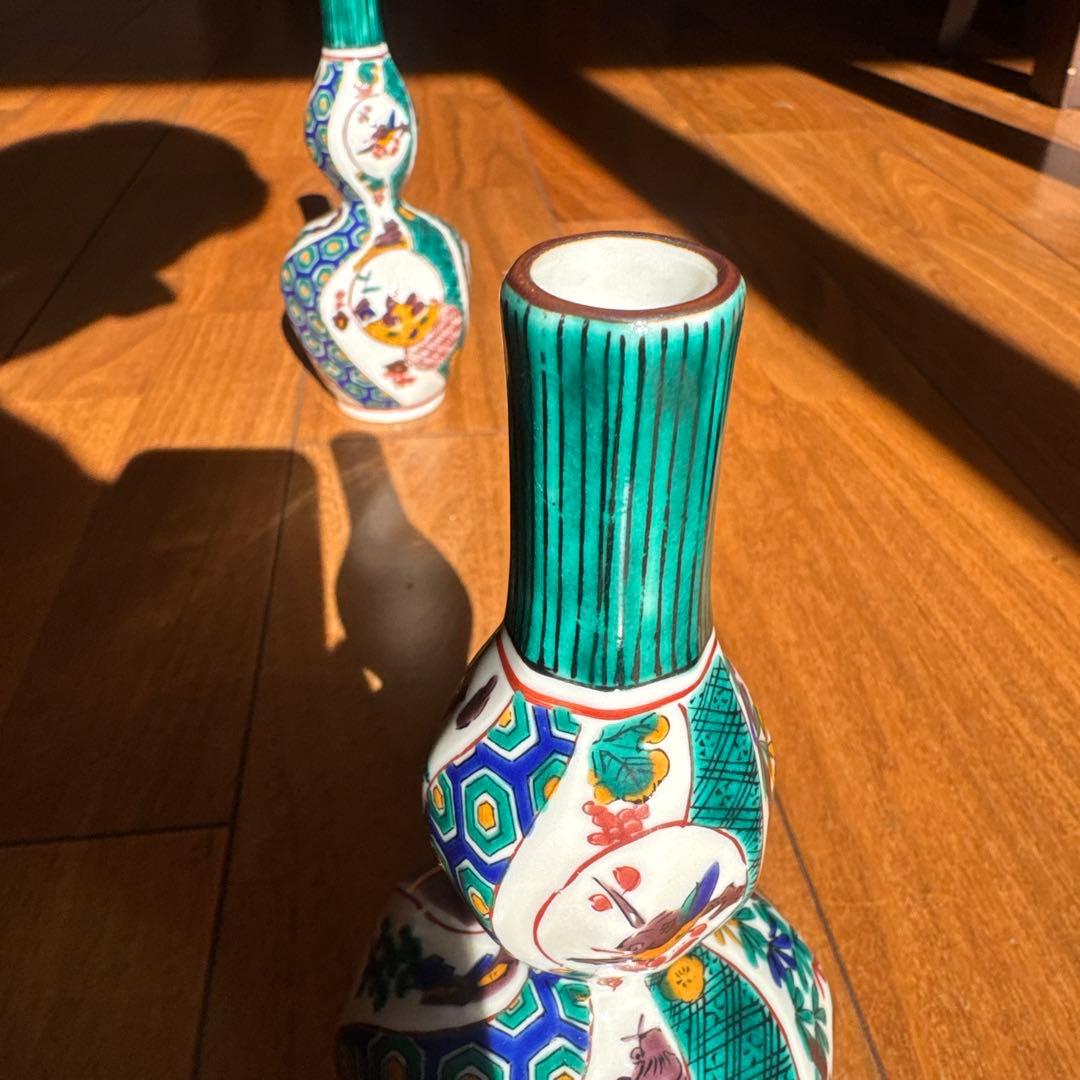 日本の手描き陶器花瓶