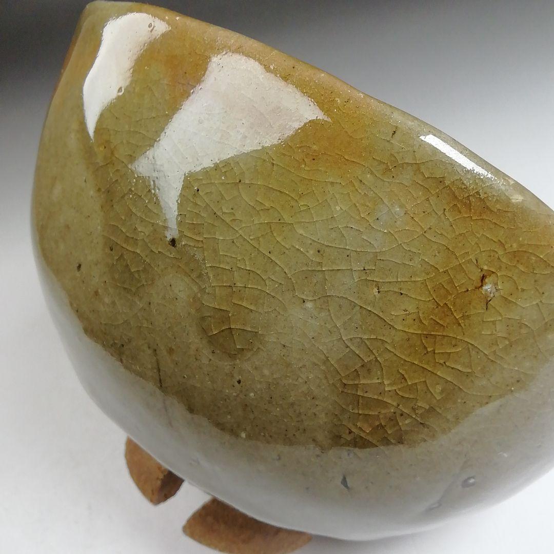 Ｗ３７３　茶碗　『虫明焼』『黒井千佐 作』　共箱　抹茶碗　茶道具