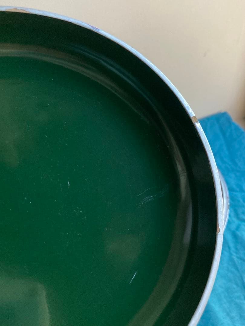 古道具　銀塗菓子盆　漆器