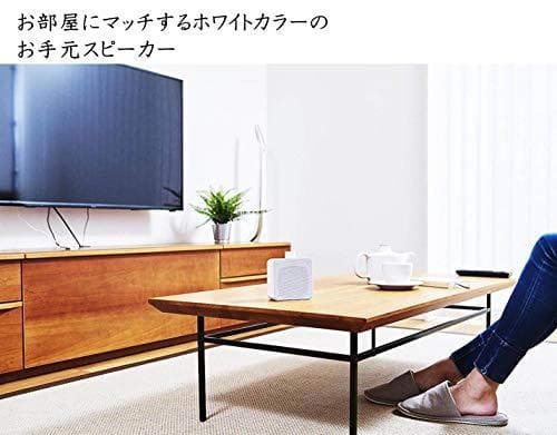 [山善] キュリオム ワイヤレス 手元スピーカー (AC電源/乾電池 対応) b