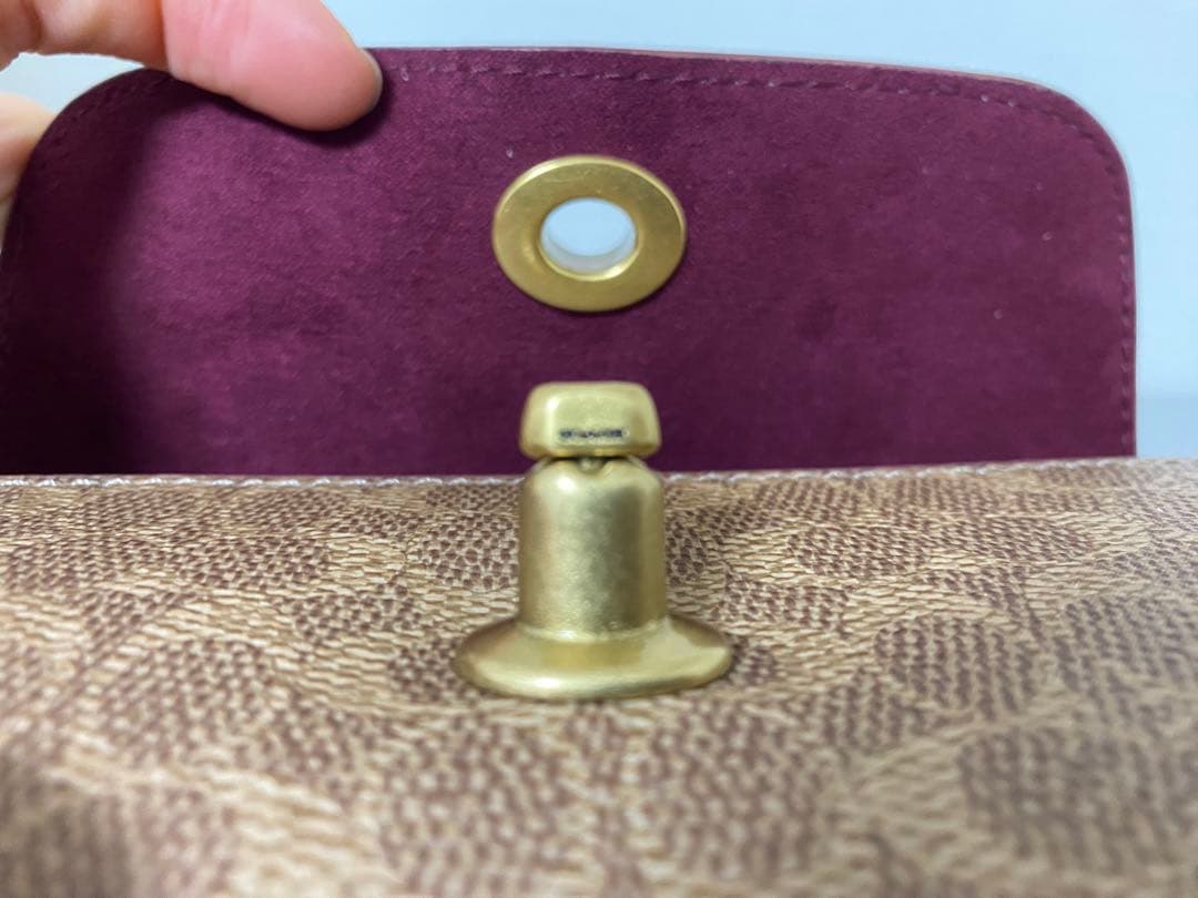 COACH サングラス眼鏡ケース バッグ チャーム シグネチャー キャンバス