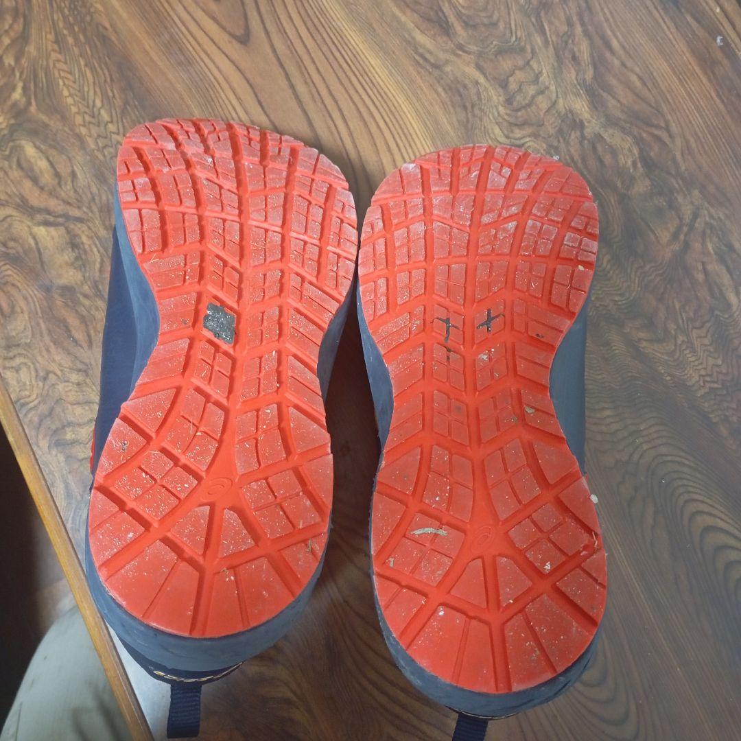 ASICS CP307ア シックス 安全靴 ネイビー/オレンジ BOA