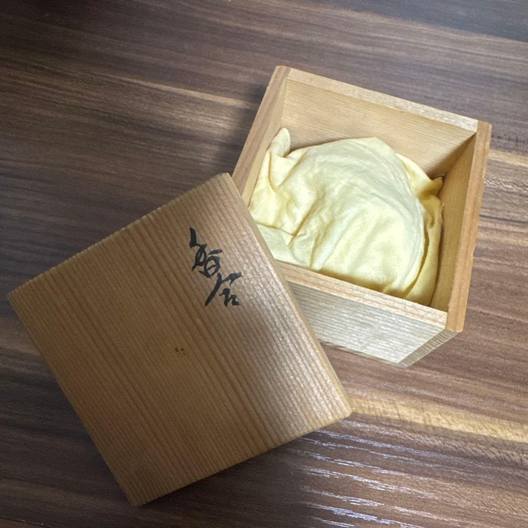 香合 染付 隅田川香合 共箱付き