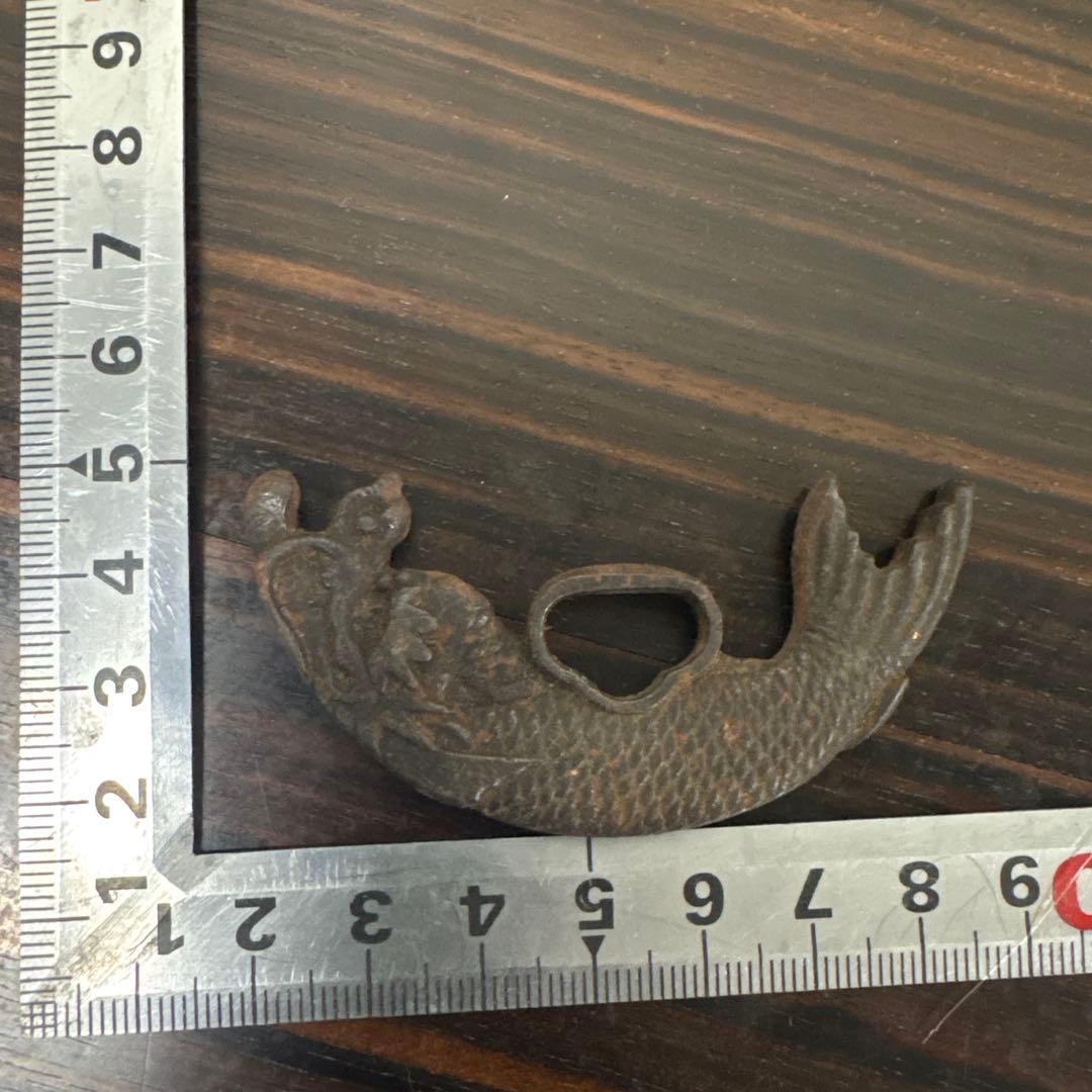 魚型 鋳鉄製 骨董品。
