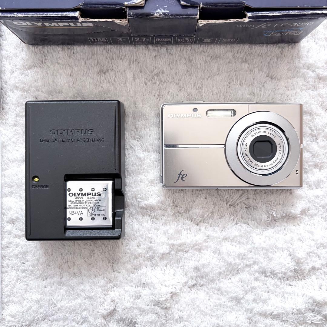 【動作確認済】OLYMPUS オリンパス fe FE-3010 レトロコンデジ