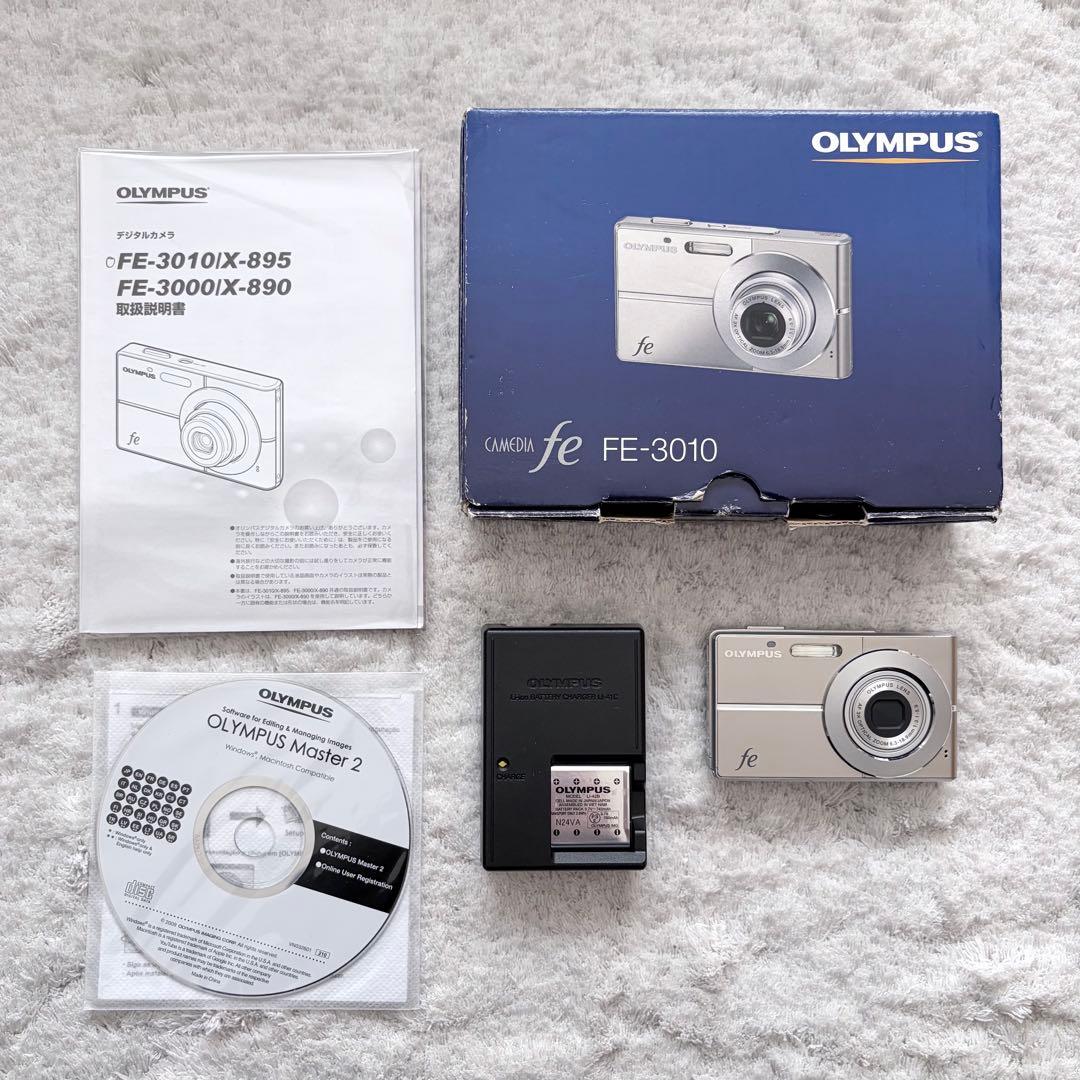 【動作確認済】OLYMPUS オリンパス fe FE-3010 レトロコンデジ