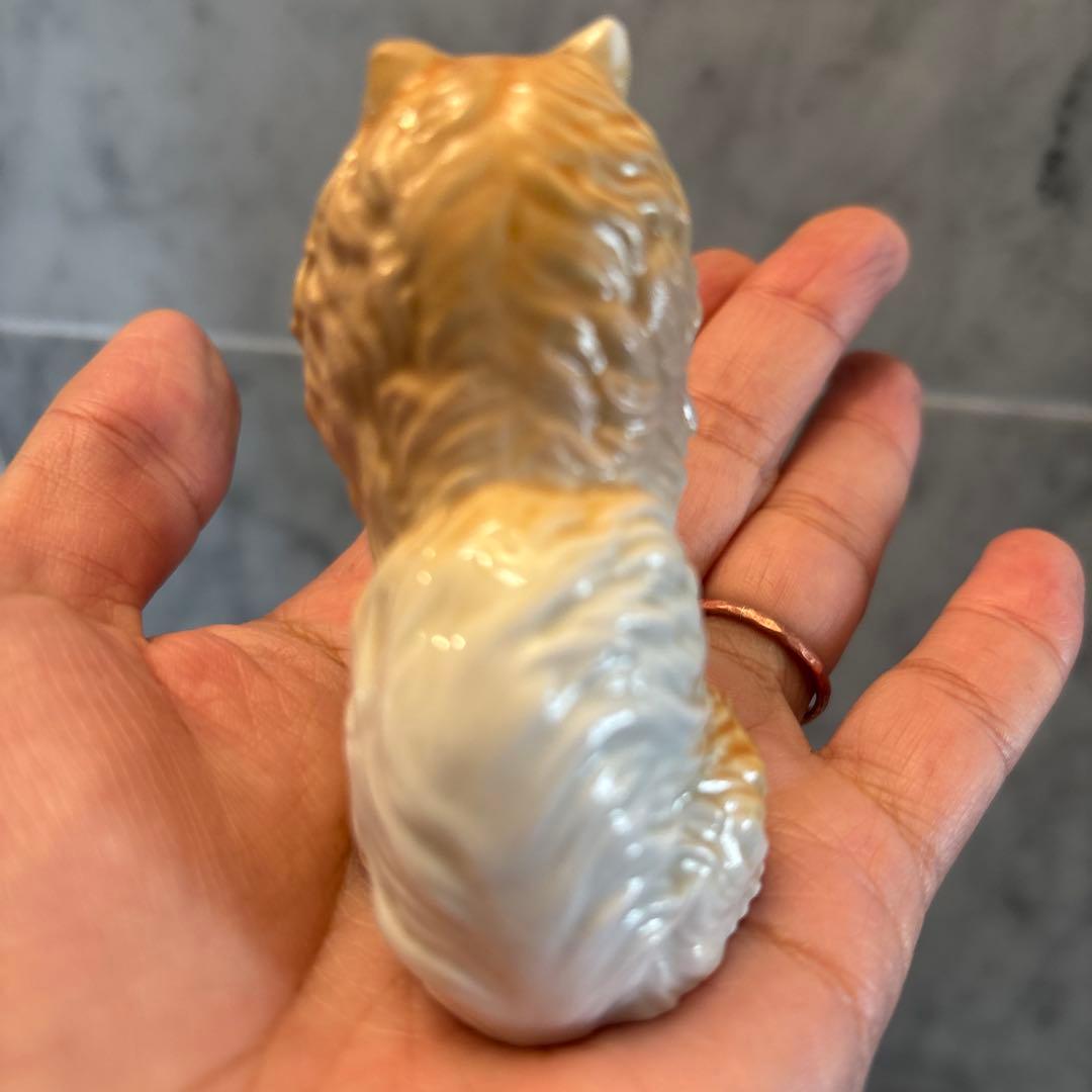 フランスヴィンテージ手描きのつぶらな美しい瞳で雰囲気抜群の上品なポメラニアン陶器