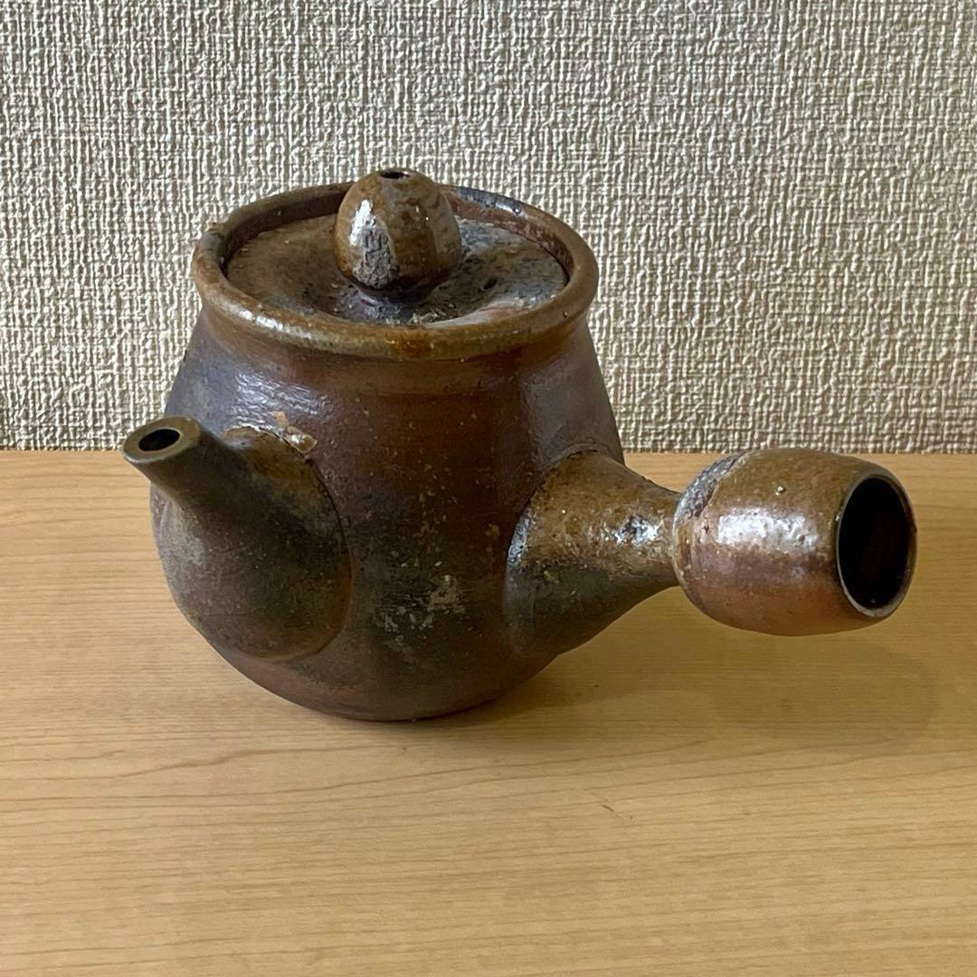備前焼　見附文雄作　急須　湯呑2個　茶器
