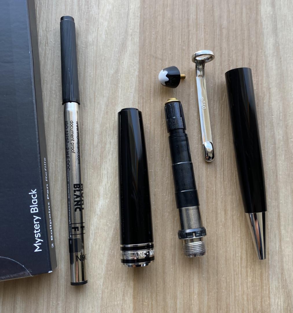 超美品 モンブラン P164 プラチナ クラシック ボールペン 新品純正リフィル