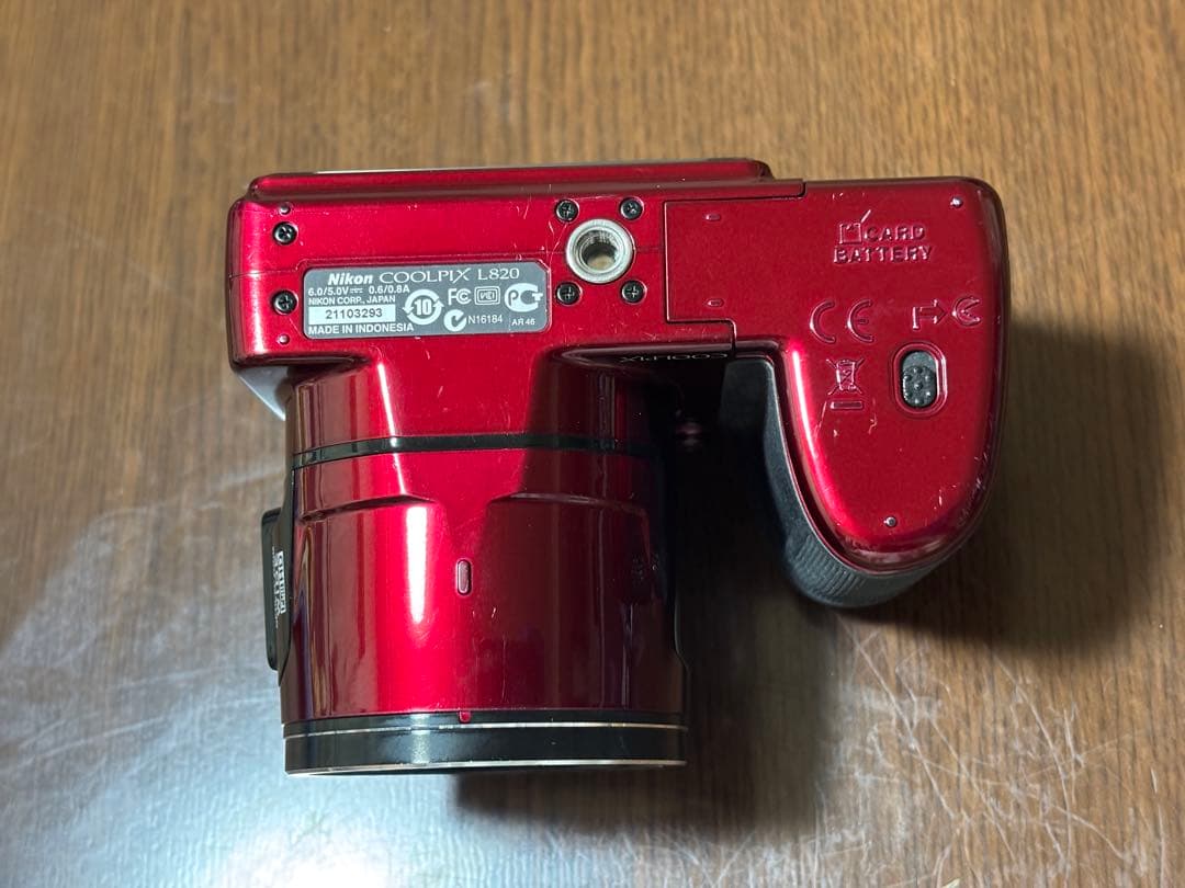 Nikon COOLPIX L820 レッド 動作確認済み やや傷あり