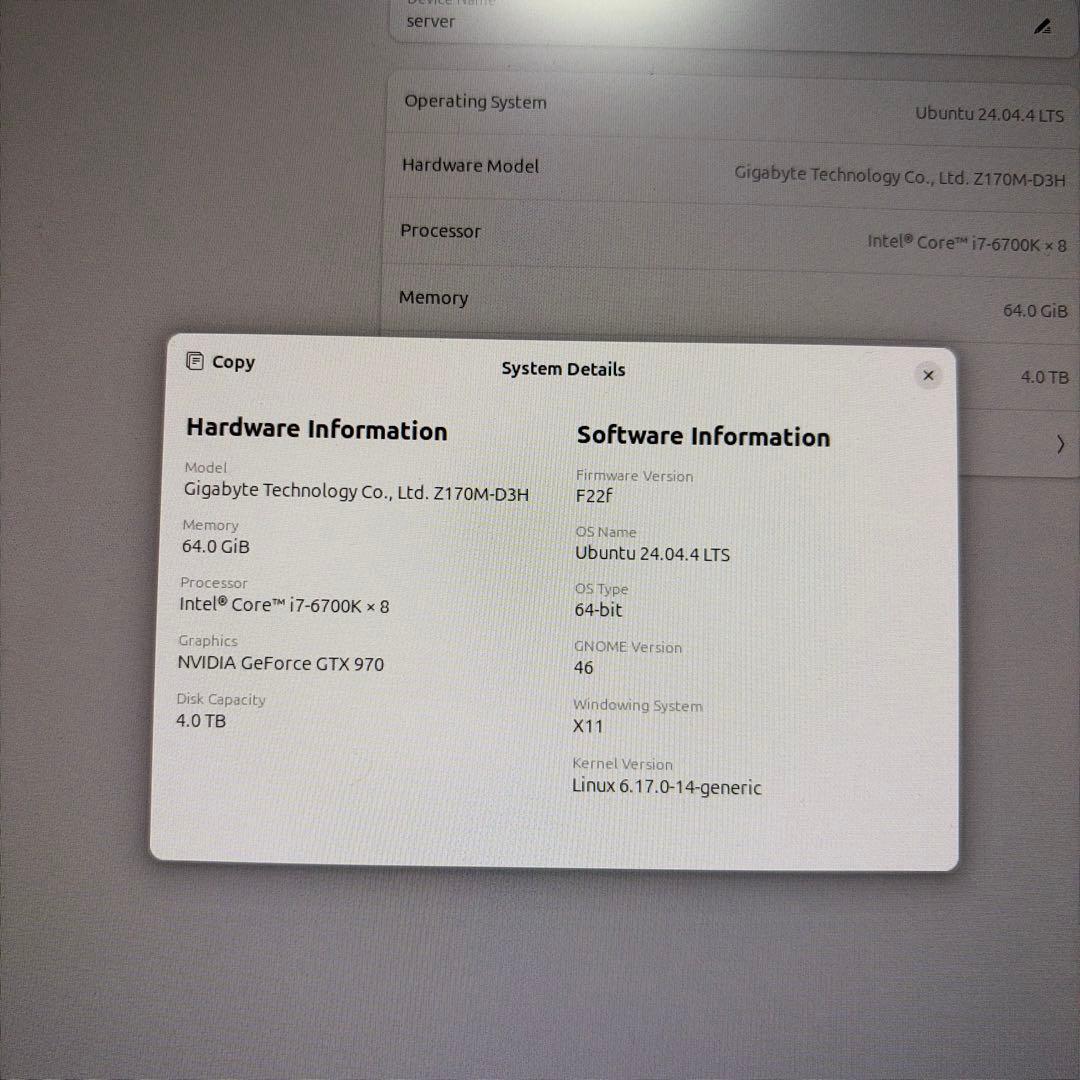 i7-6700K/64GB/GTX970/SSD1TB+HDD3TB#値引き可