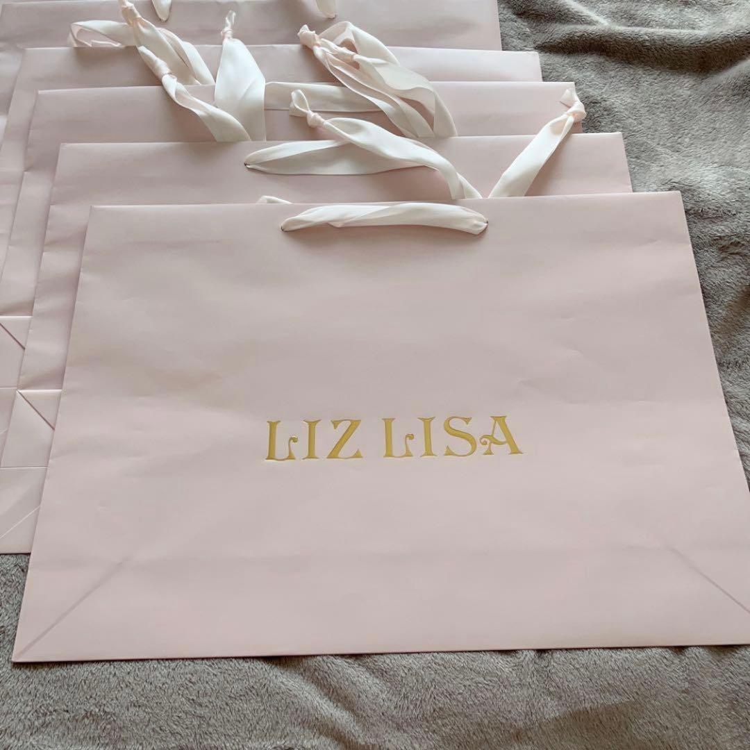 LIZLISA リズリサ ショッパー ショップ袋 紙袋 ピンク 10枚