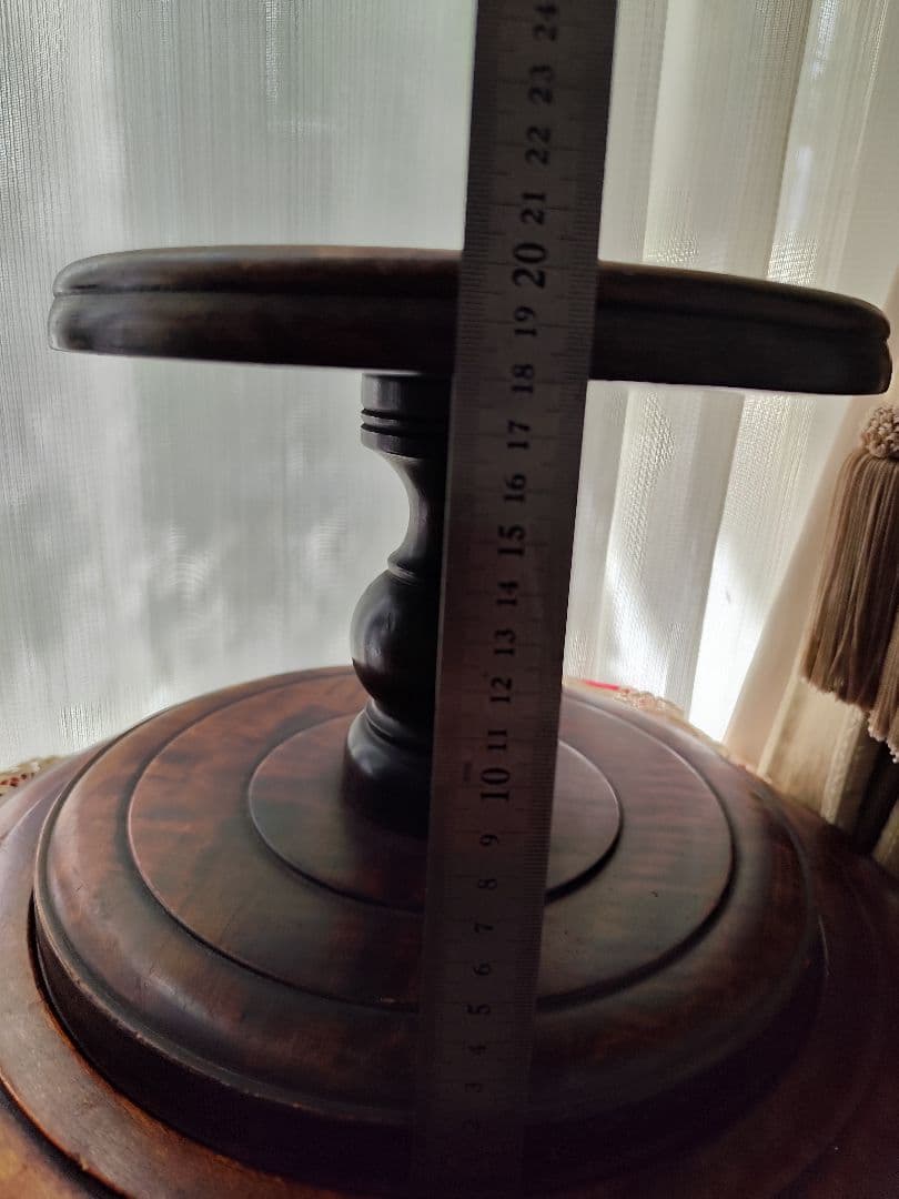 木製　扇風機　扇風機台　回転台　轆轤　古道具　当時物