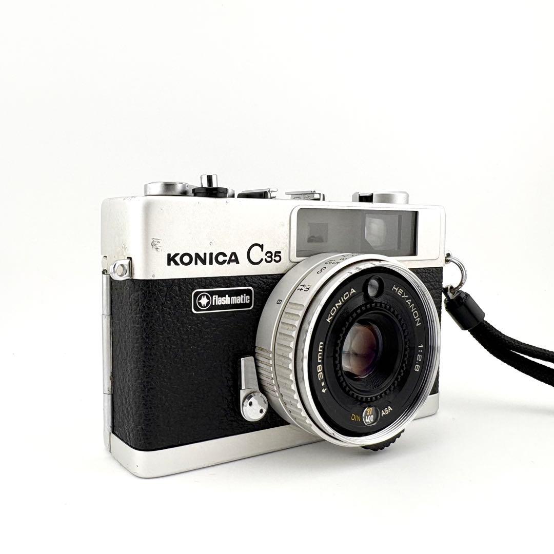 あいでぃある様【完動品】Konica c35 Flashmatic フィルムカメ
