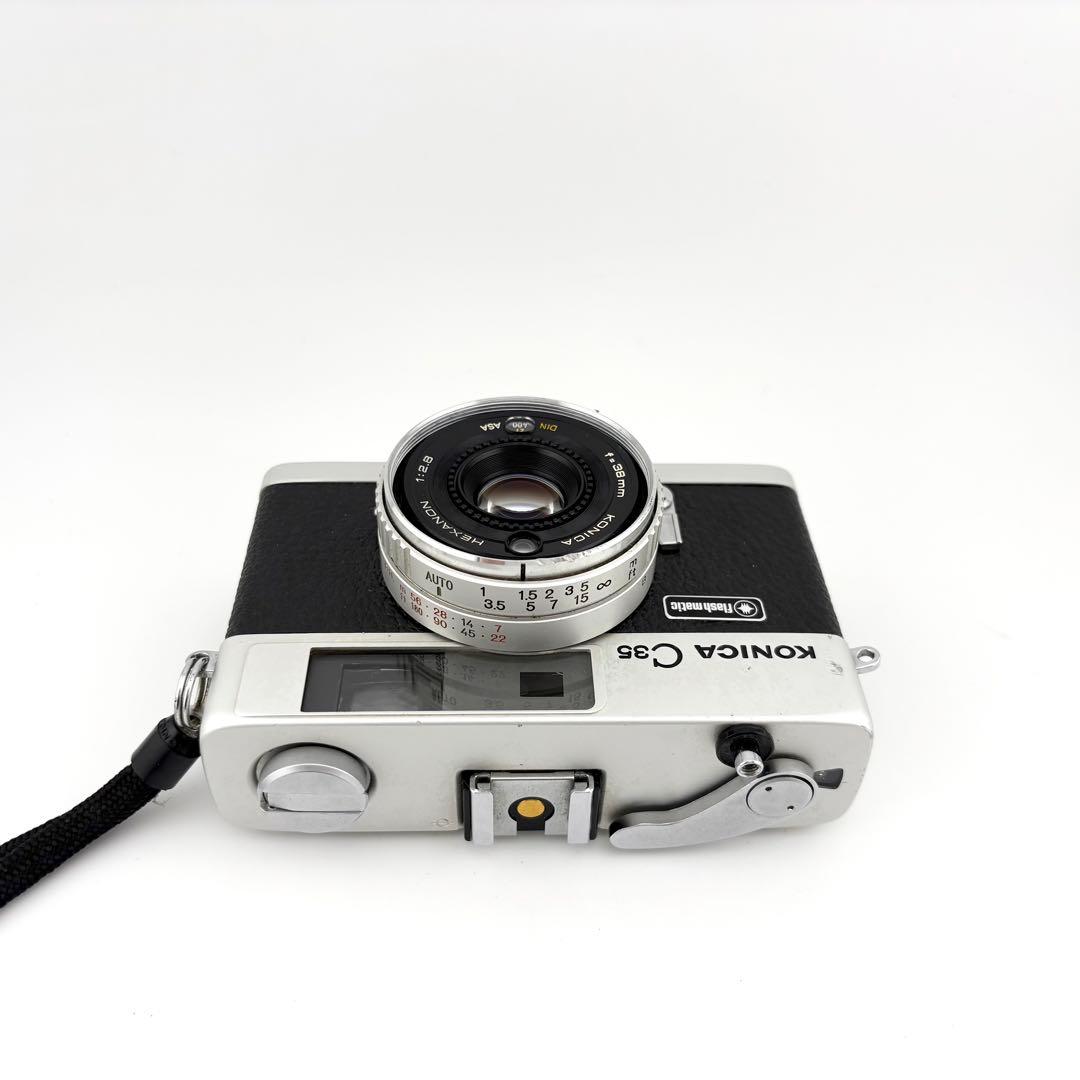 あいでぃある様【完動品】Konica c35 Flashmatic フィルムカメ