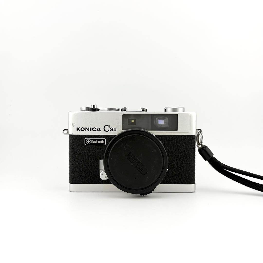 あいでぃある様【完動品】Konica c35 Flashmatic フィルムカメ