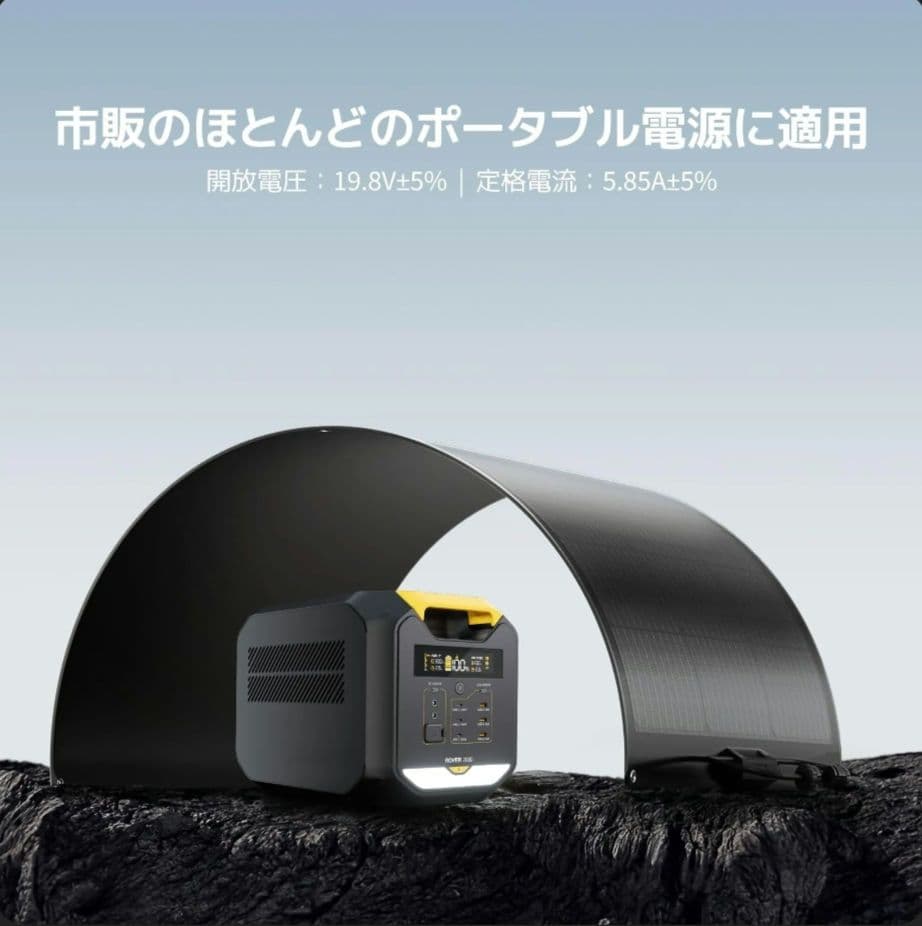 BougeRV ソーラーパネル 100W 2枚 　Arch100