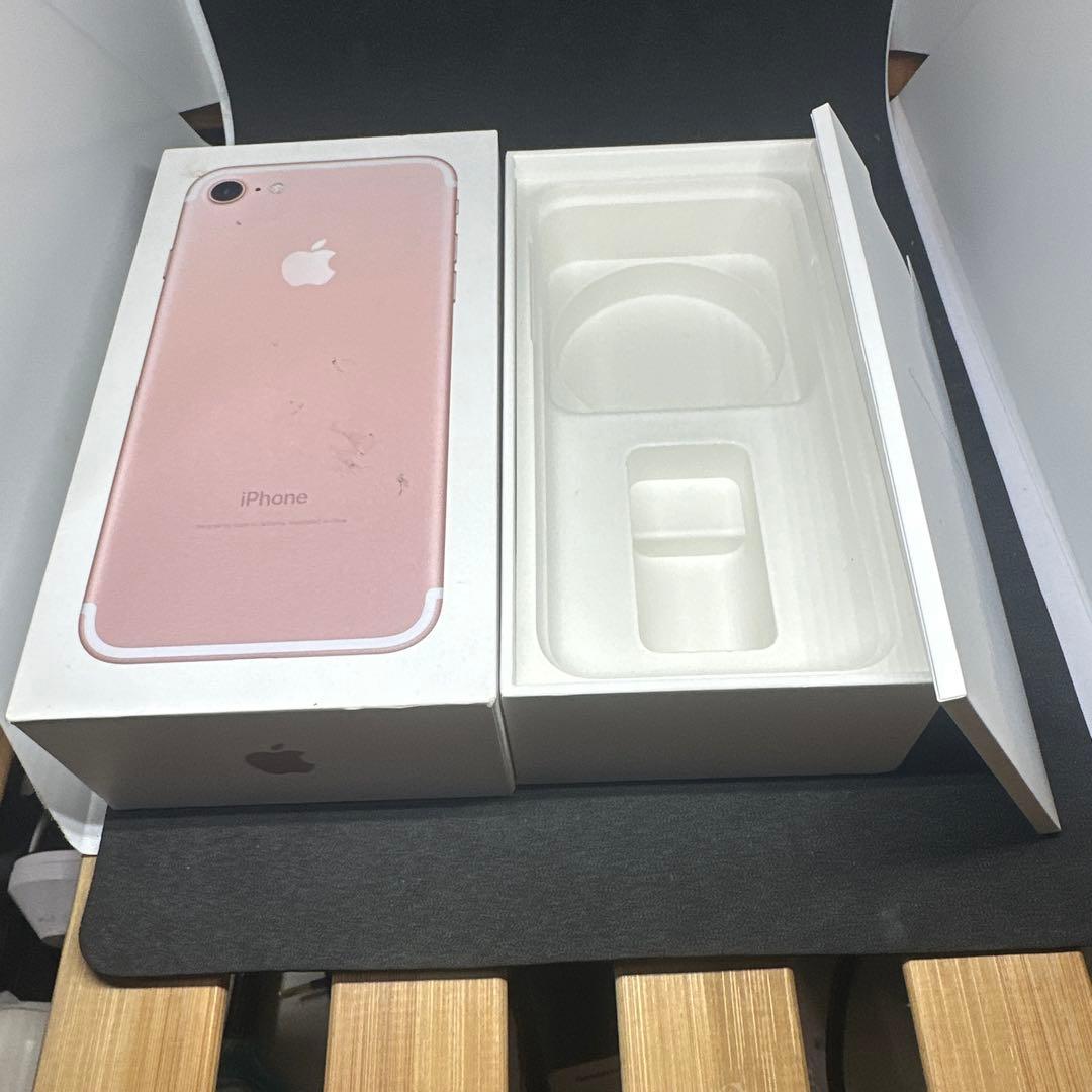 Apple iPhone 7 ローズゴールド 本体と箱