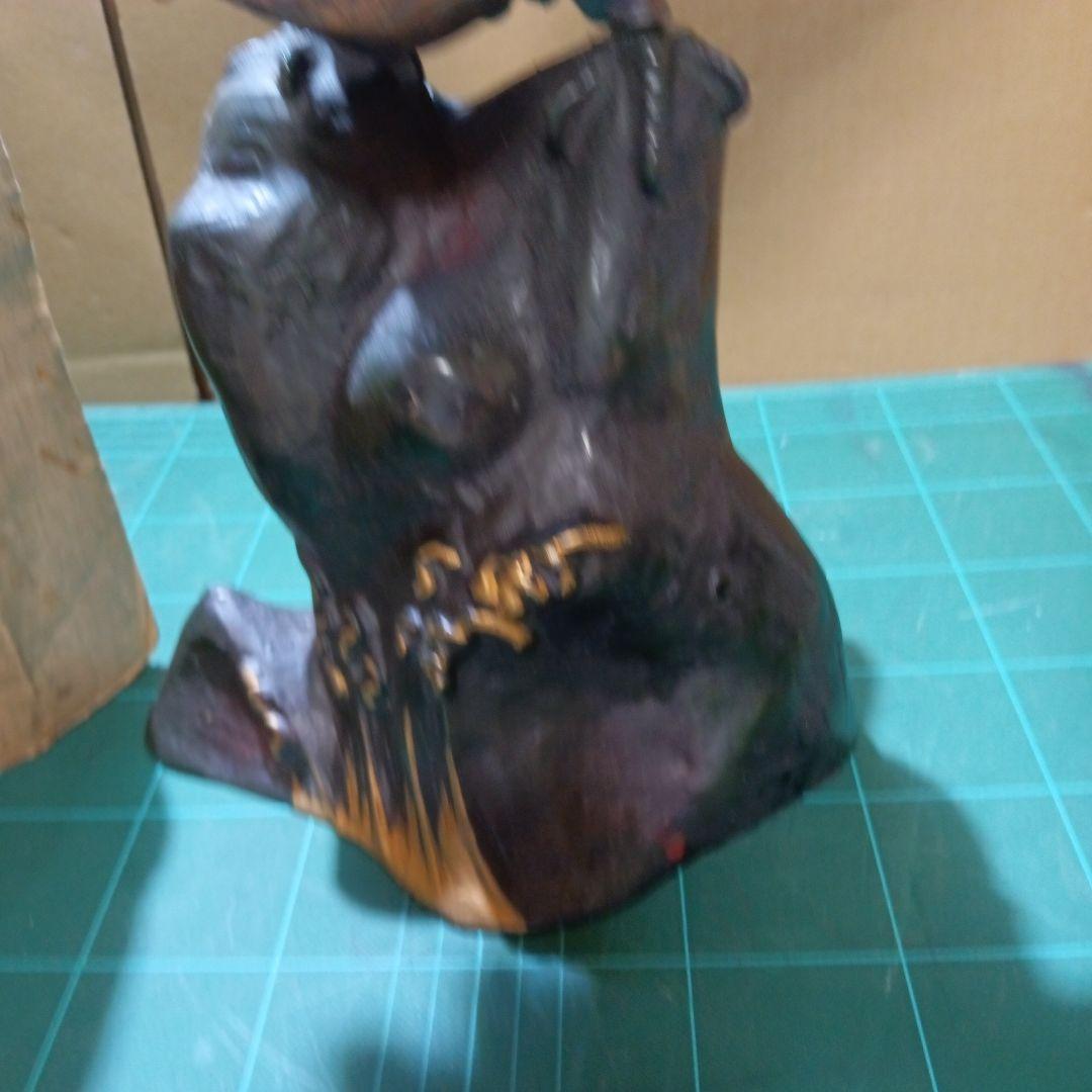 鳥の金属彫刻　仏教美術 古鉄製 仏像 3キロ以上