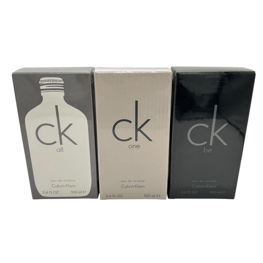 未開封 カルバンクライン オードトワレ 100ml 3本セット 中古2本おまけ付