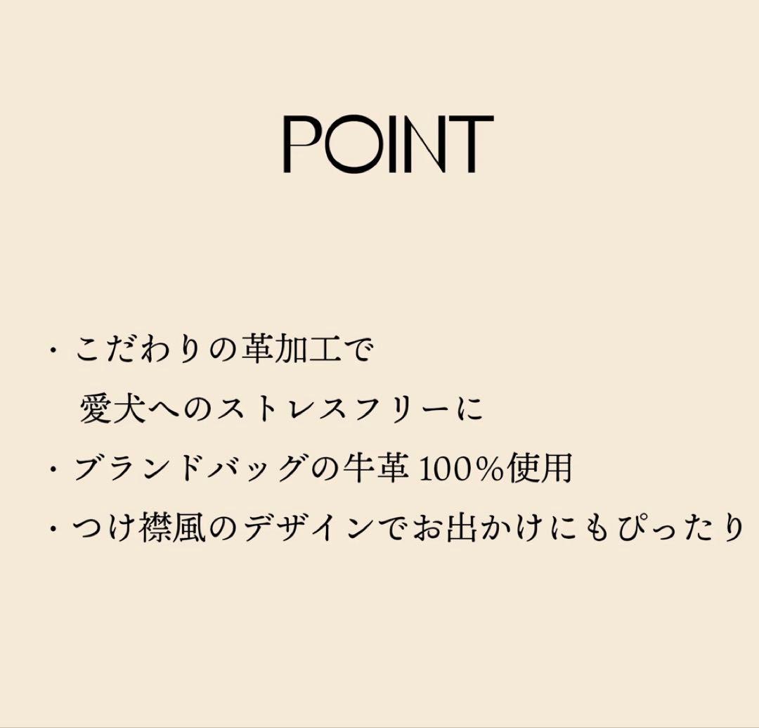 pawdea 本革　5wayリード、付け襟風首輪セット