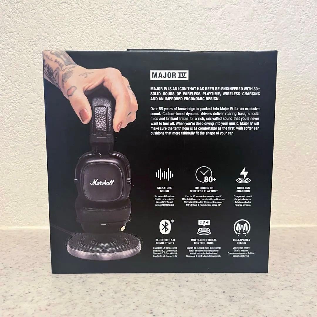 【新品未開封】 Marshall Major IVワイヤレスヘッドフォンブラック