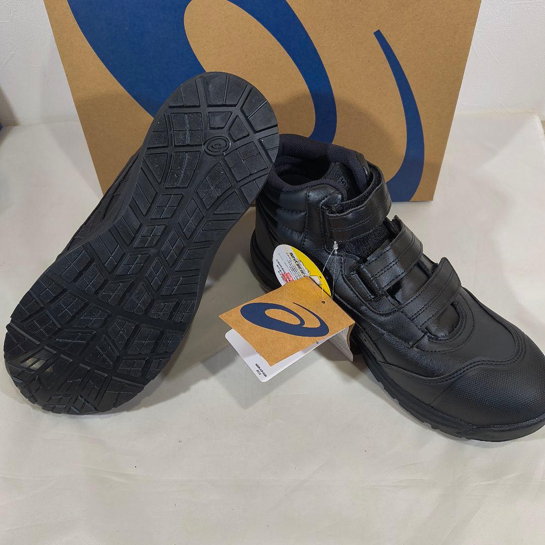 新品★asics WINJOB CP312 27cm ハイカット 安全靴 BK
