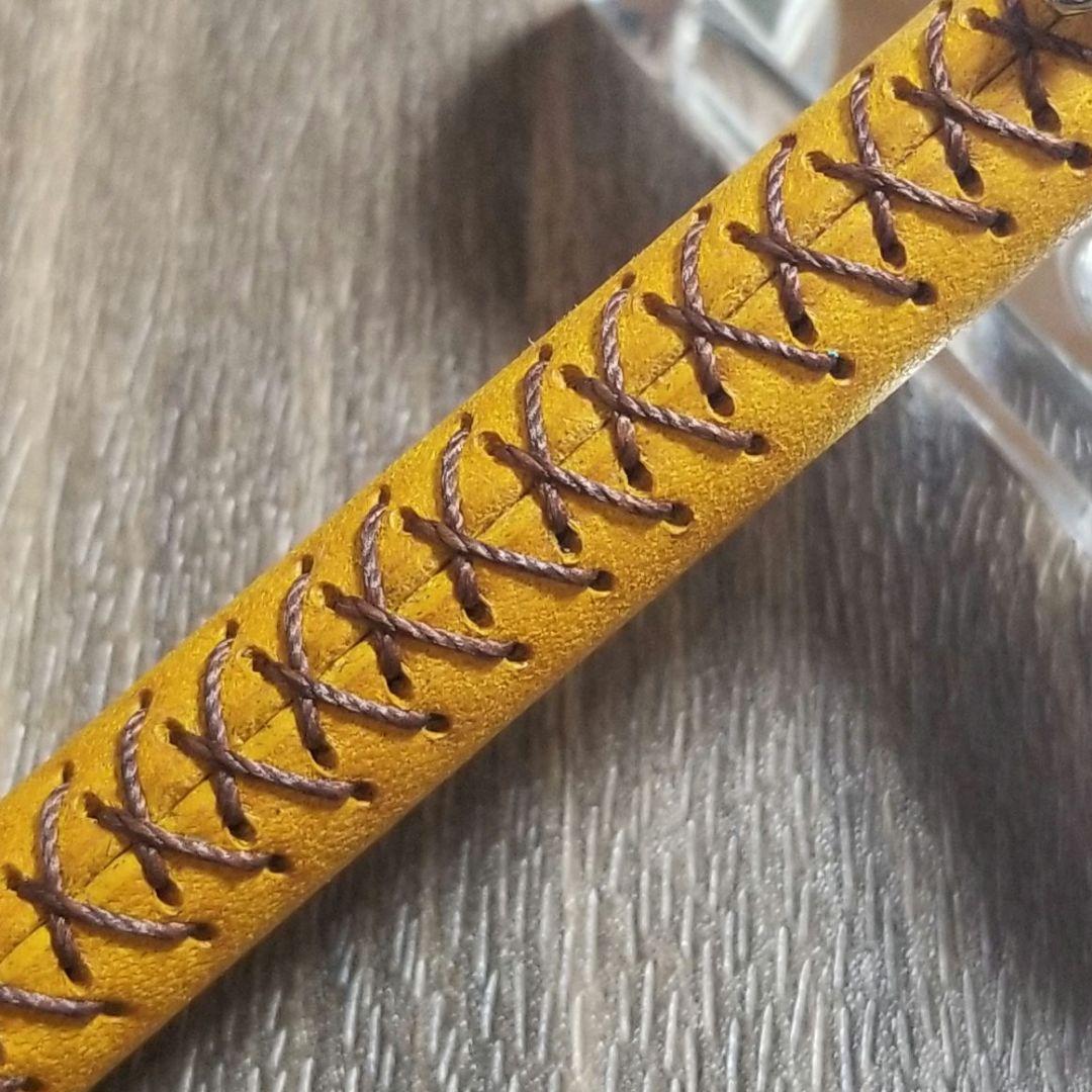 革軸シャーペン 0.5mm 手縫い仕立て　⑧