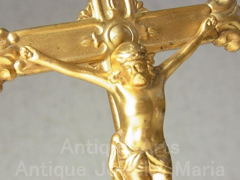 c1588 アール・ヌーヴォー アメリカ アンティーク 自立クロス 16.5cm