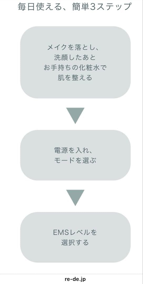Re・De Suhada リデ スハダ スティック美顔器 充電式 コンパクト