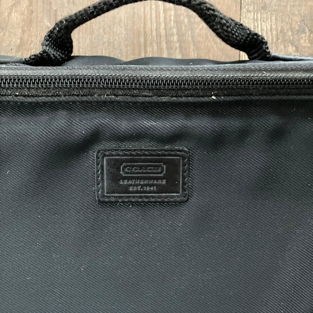 COACH 黒 ナイロン ノートPCケース