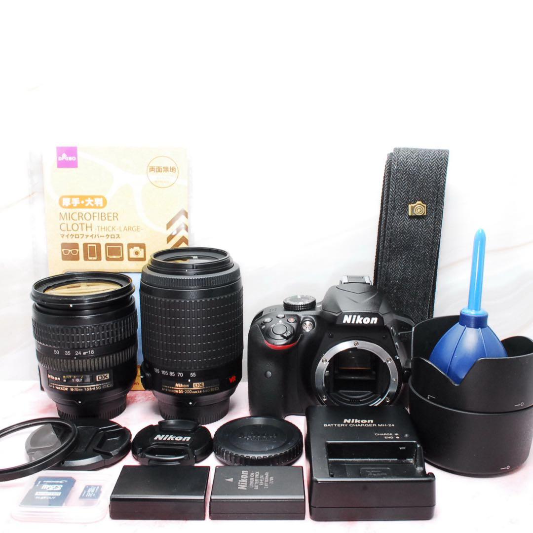 Nikon D3400✨小型&軽量✨ダブルレンズBluetooth内蔵