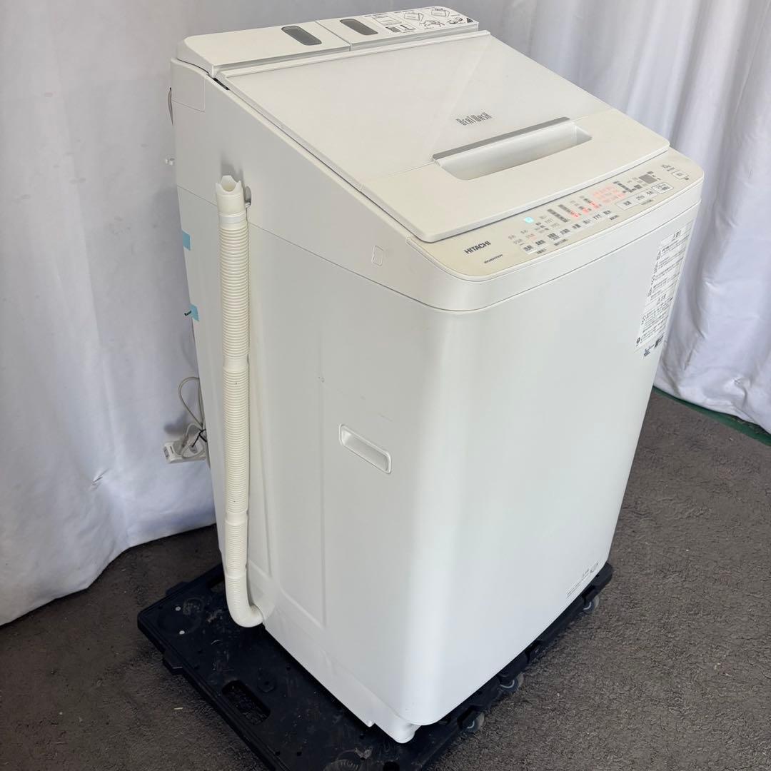 198❤️洗濯機　日立　10キロ　ビートウォッシュ　分解洗浄　綺麗　中古　設置無料