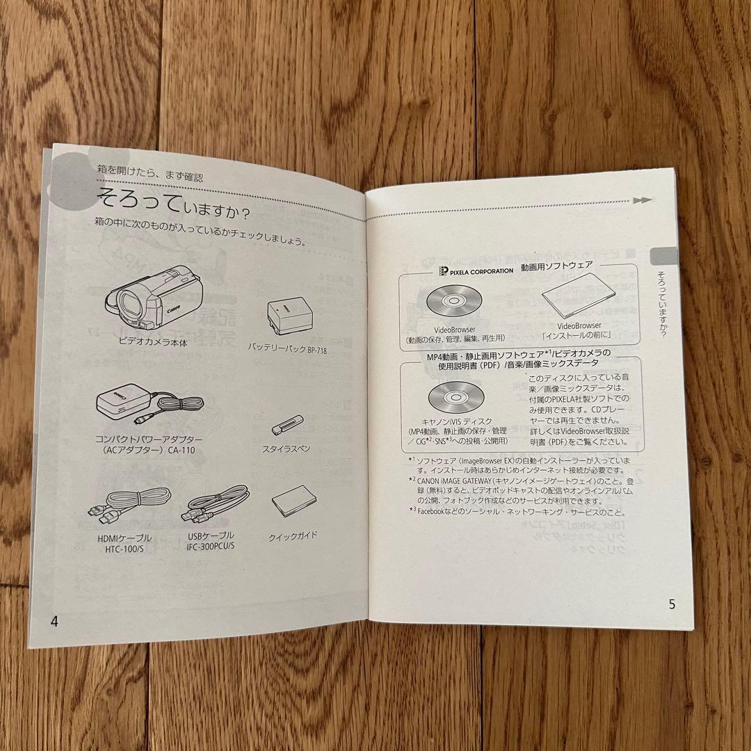 Canon iVIS HF M51 動作品 オマケ 広角レンズ 大容量バッテリー